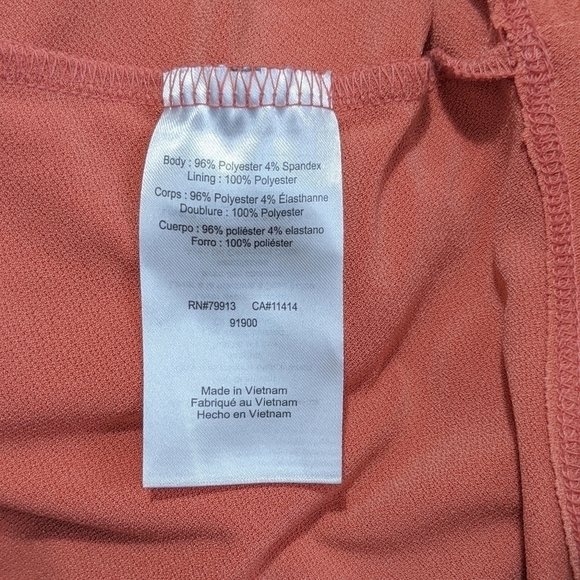 Jessica Simpson Maternity Dress with Ruffle V-neck in Dusty Rose NWT - Picture 3 of 8